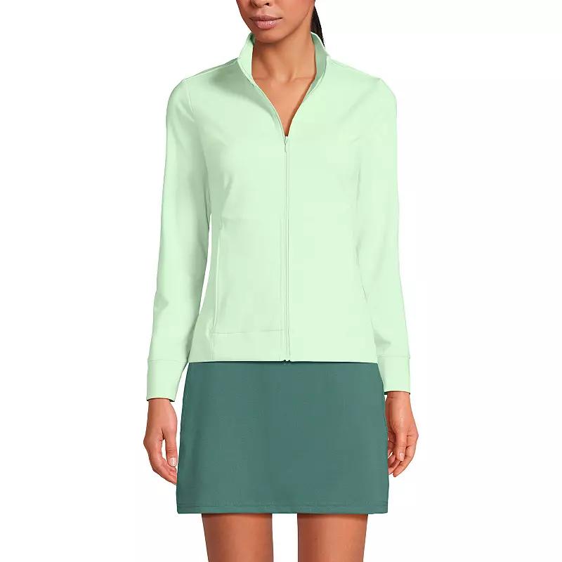 Women's Lands' End Long Sleeve High Impact Front Zip Jacket,  Product Image