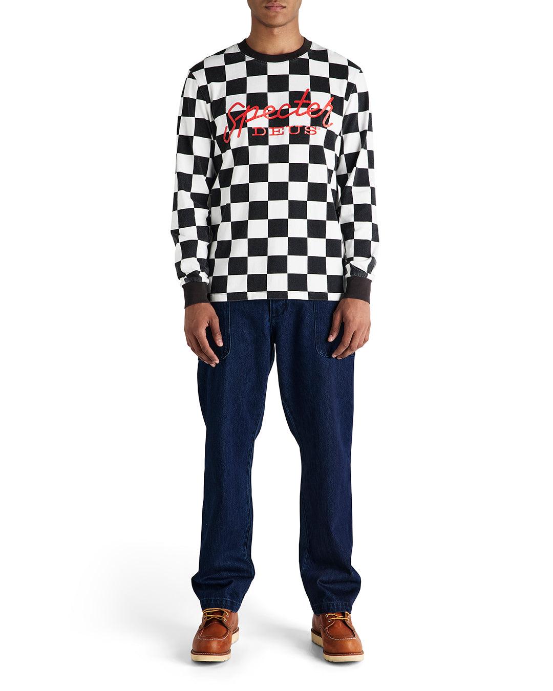 Specter Long Sleeve Tee - Black-White Product Image