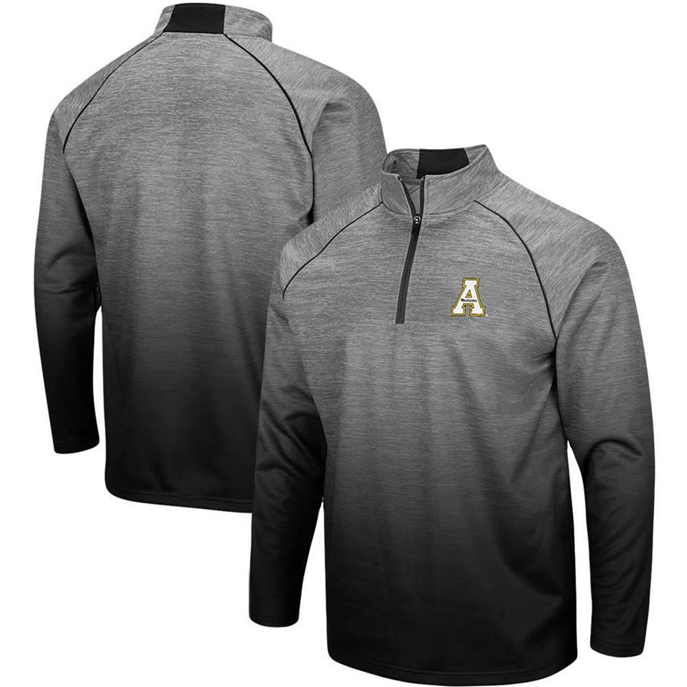 Men's Colosseum Heathered Gray Appalachian State Mountaineers Sitwell Sublimated Quarter-Zip Raglan Pullover Jacket, Size: Medium, App Grey Product Image