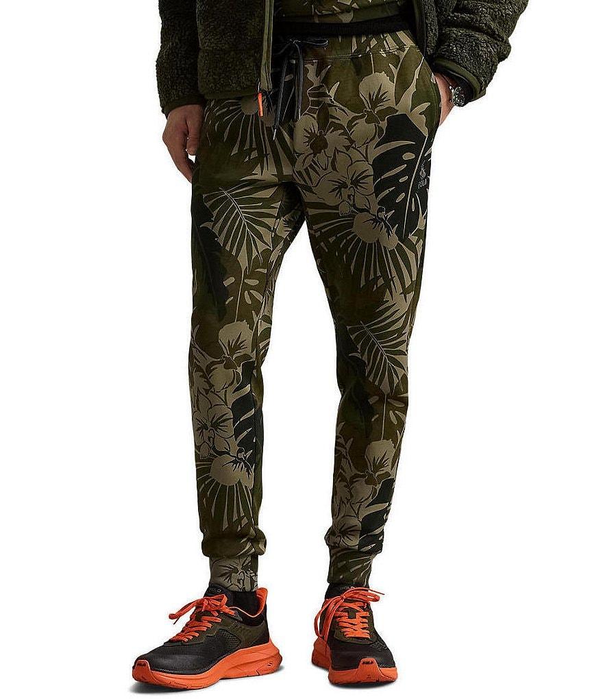 Polo Ralph Lauren Palm-Camo Double-Knit Jogger Pants Product Image