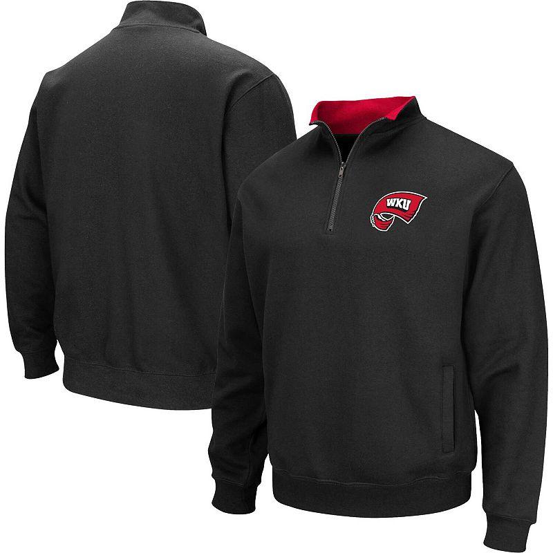Men's Colosseum Red Western Kentucky Hilltoppers Tortugas Quarter-Zip Sweatshirt,  Product Image