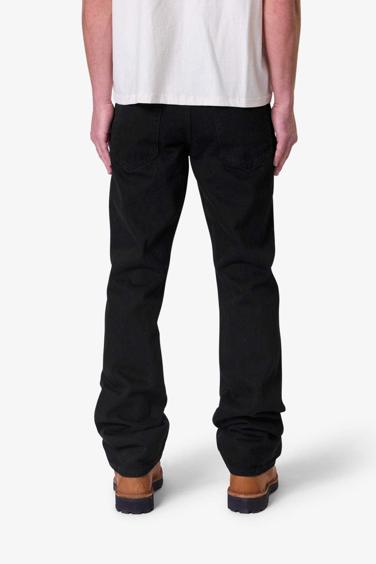 Raw Bootcut Denim - Rinsed Black Product Image