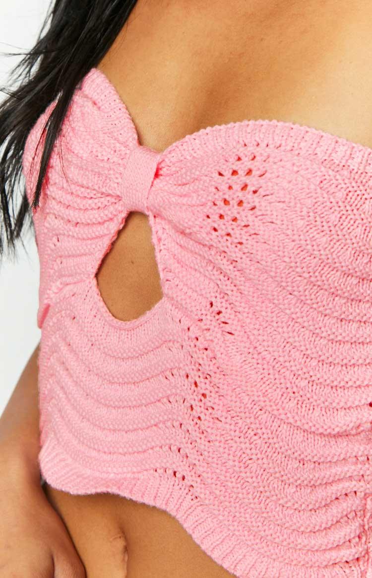 Deni Pink Knit Top Baby Product Image