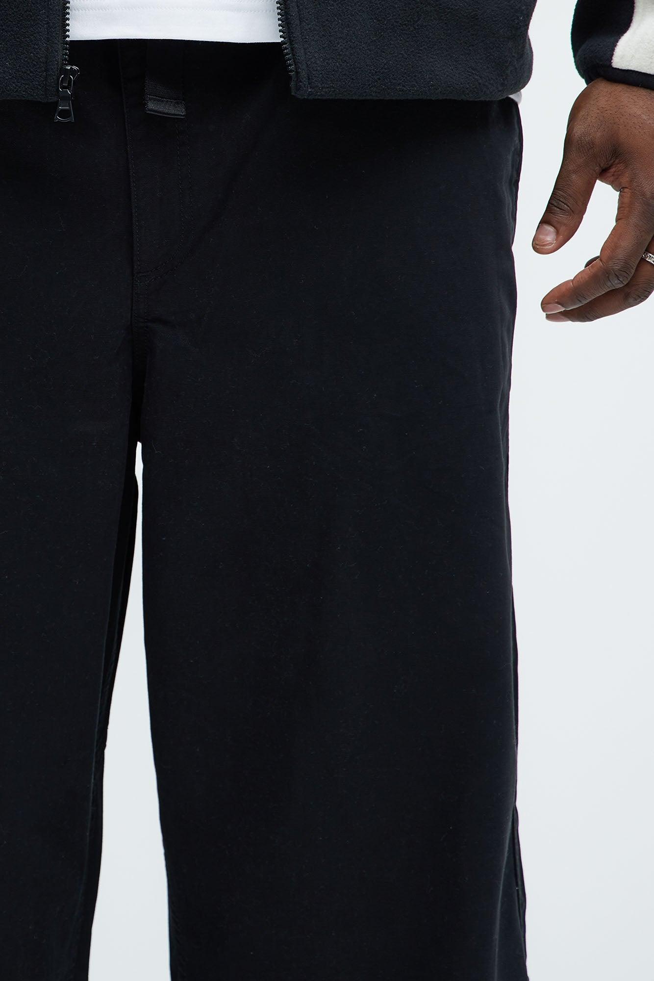 Barkley Belted Baggy Pants - Black Product Image