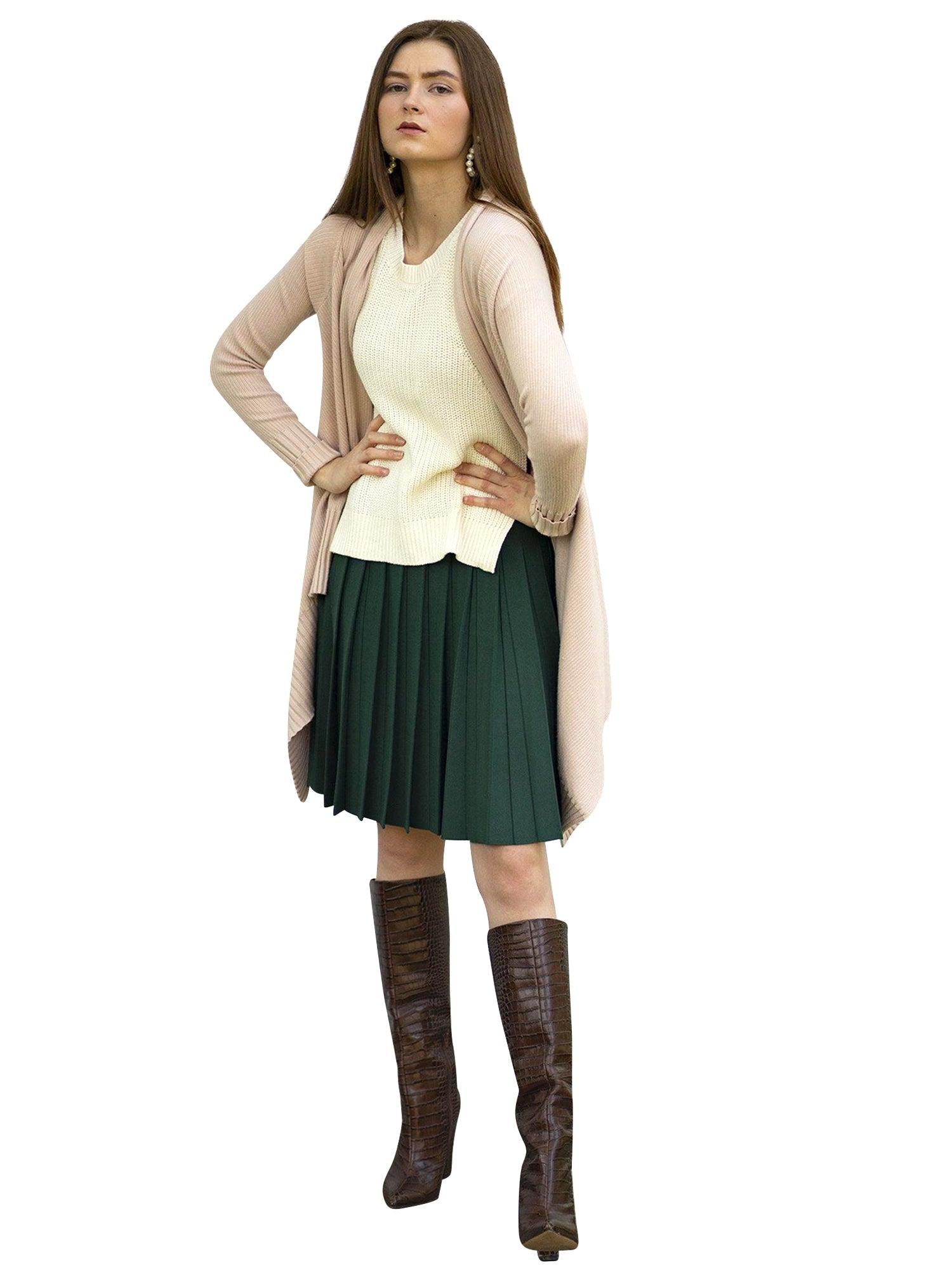 Apparalel Knit Pleat Infinity Skirt Product Image