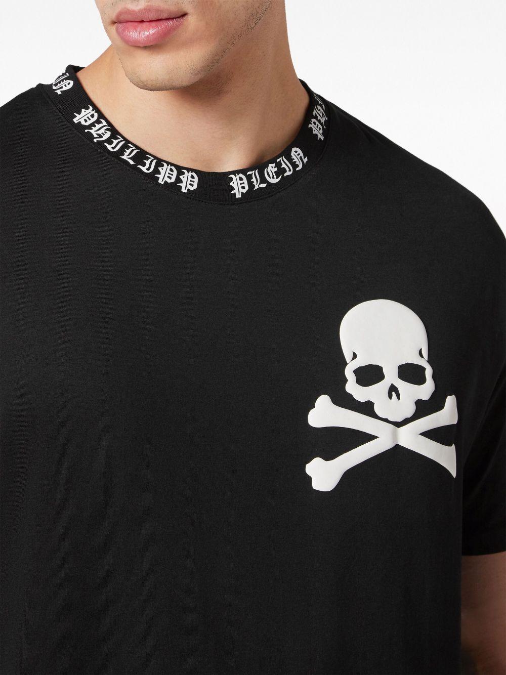 skull-print cotton T-shirt Product Image