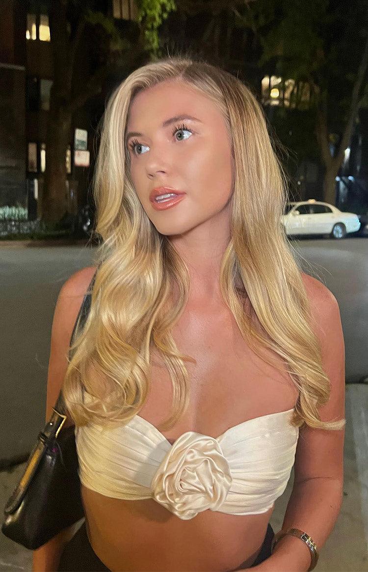 Kaylea Champagne Crop Top Product Image