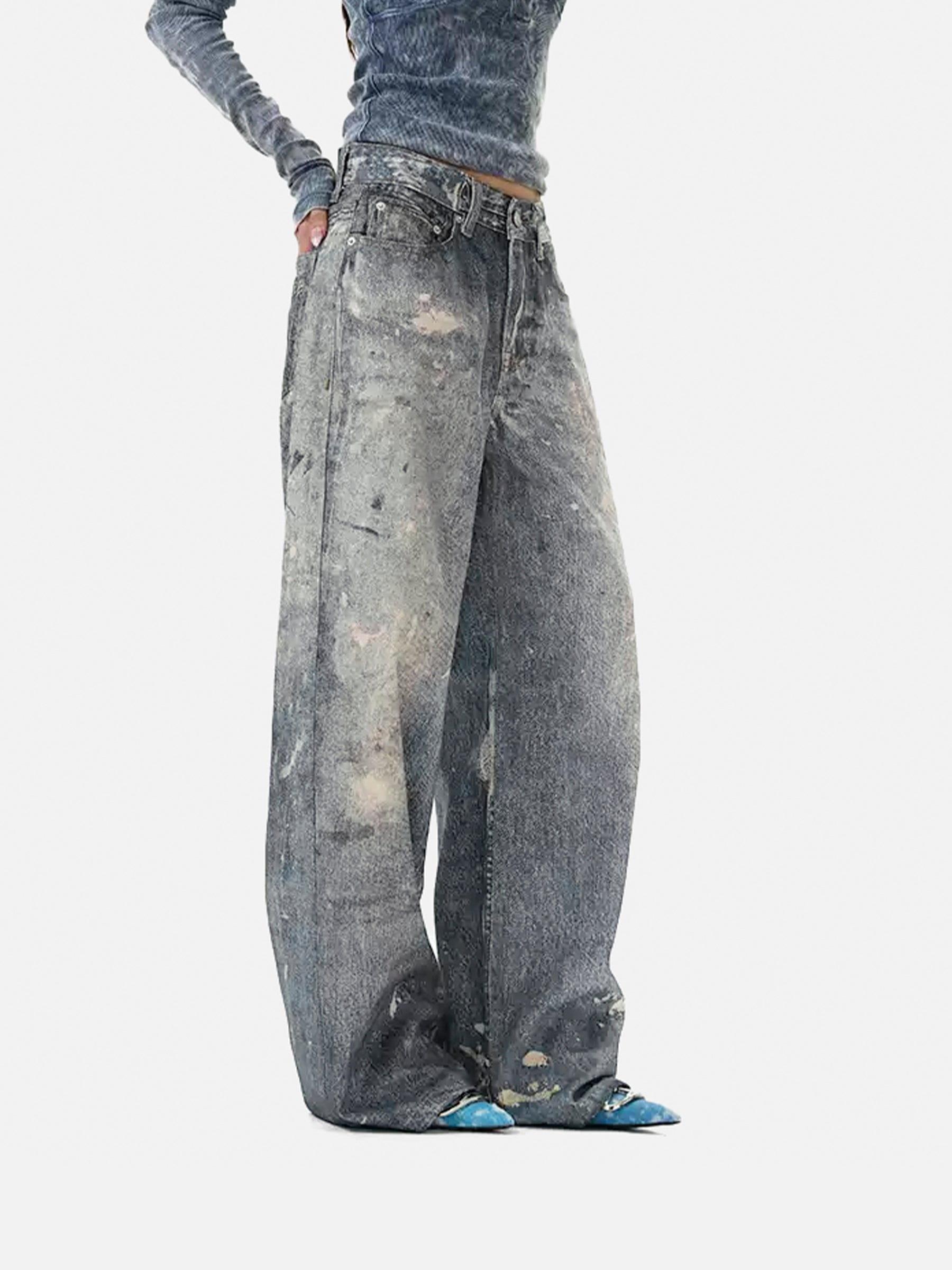 Aelfric Eden Baggy Vintage Washed Jeans Product Image