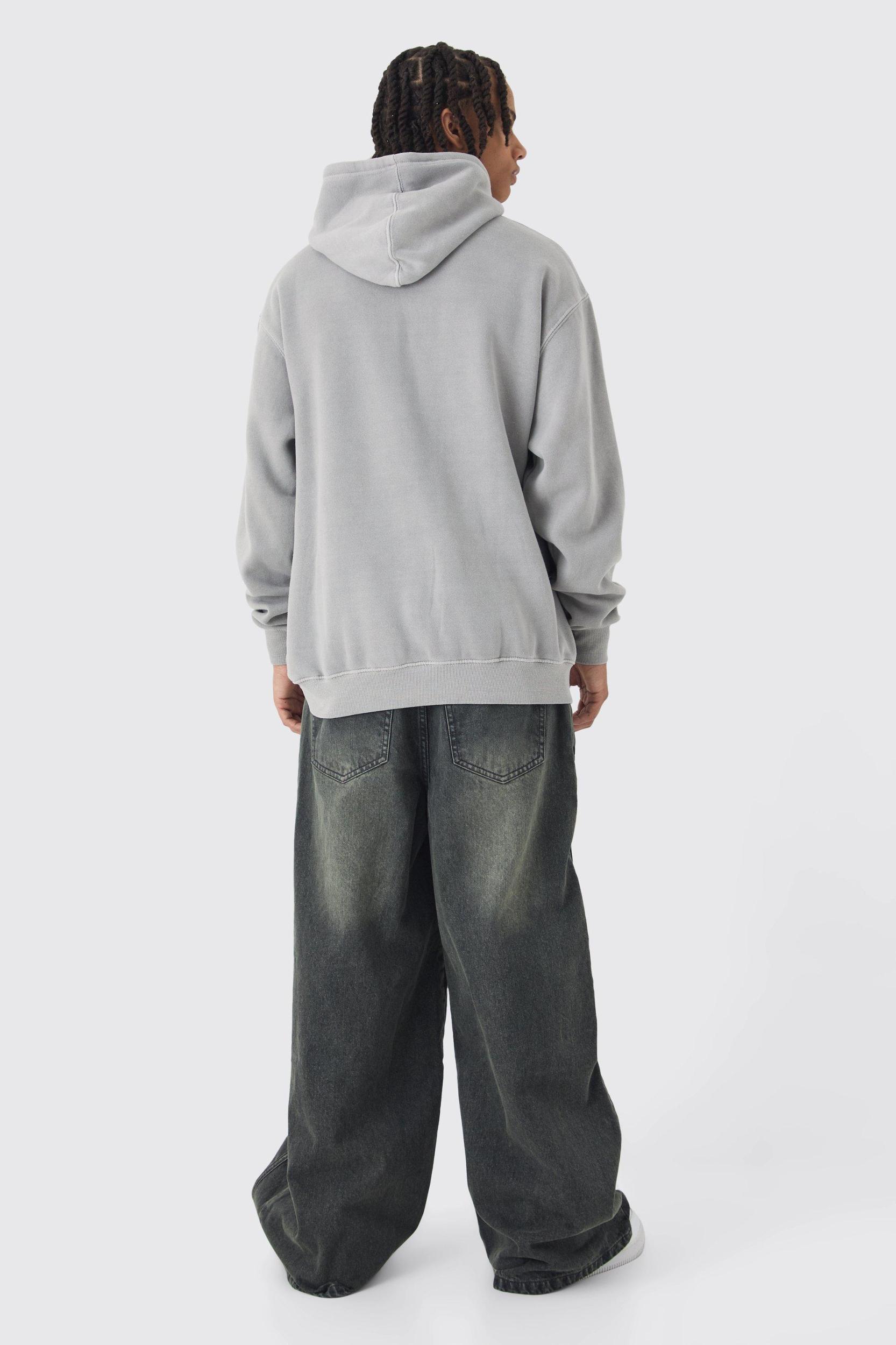 Extreme Baggy Rigid Panelled Tinted Denim Jeans | boohooMAN USA Product Image