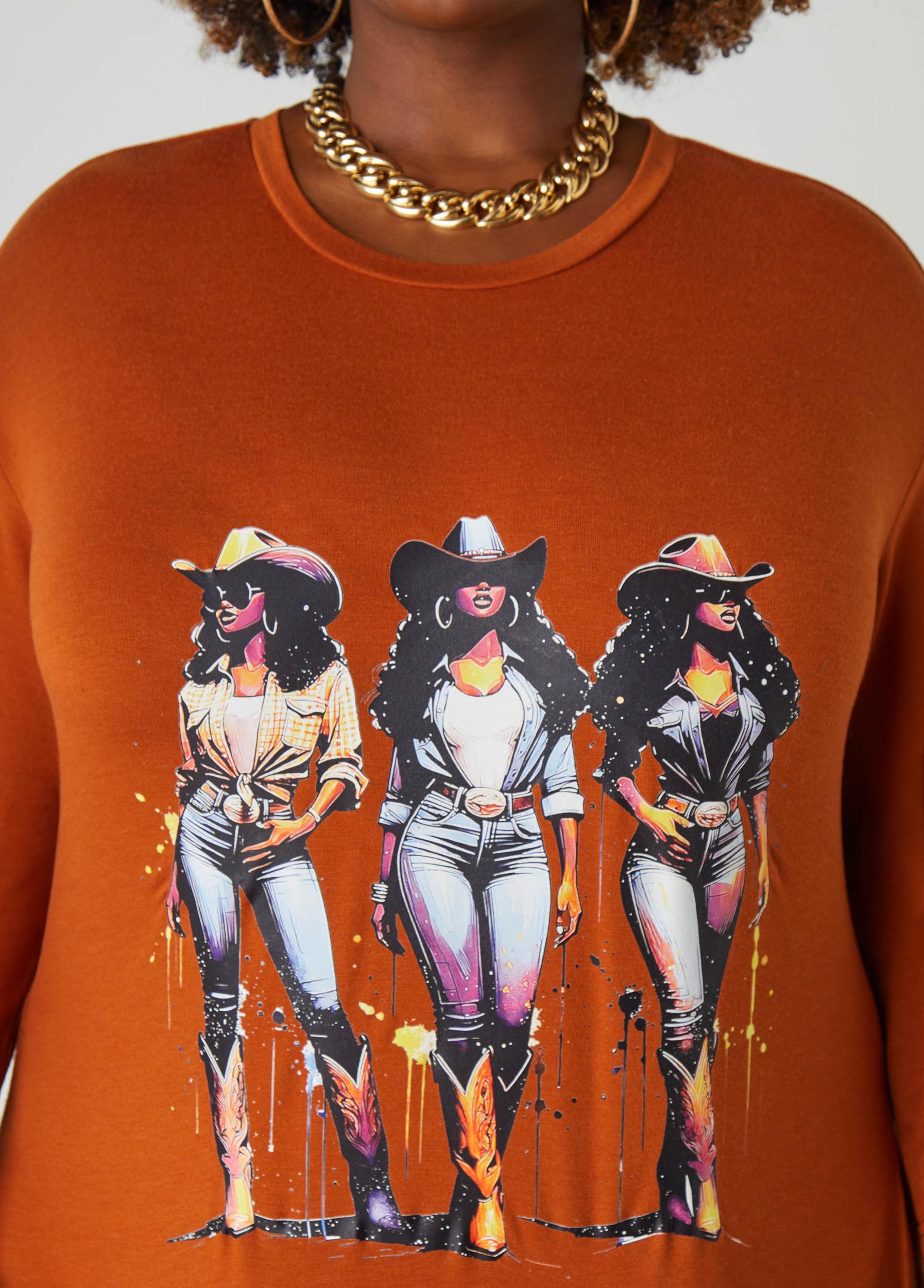 Cowgirl Cuties Maxi T Shirt Dress Product Image