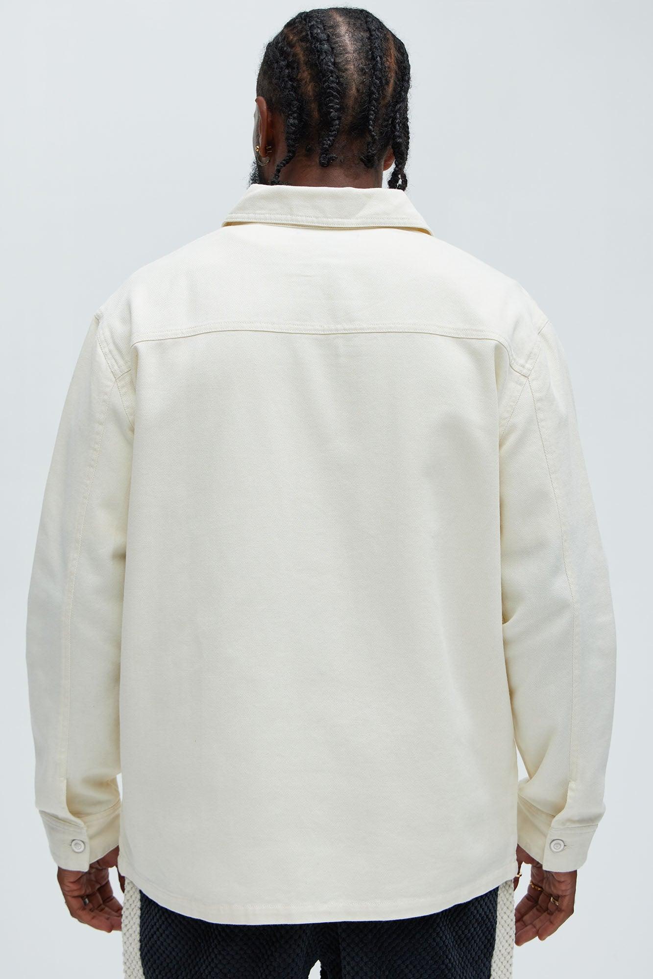 Yorktown Twill Button Up Shirt - Cream Product Image