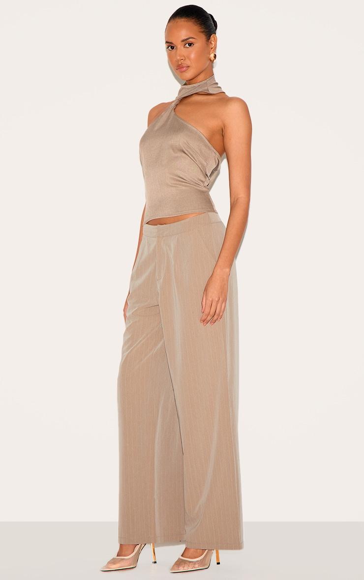 Mushroom Halterneck Detail Long Top Product Image