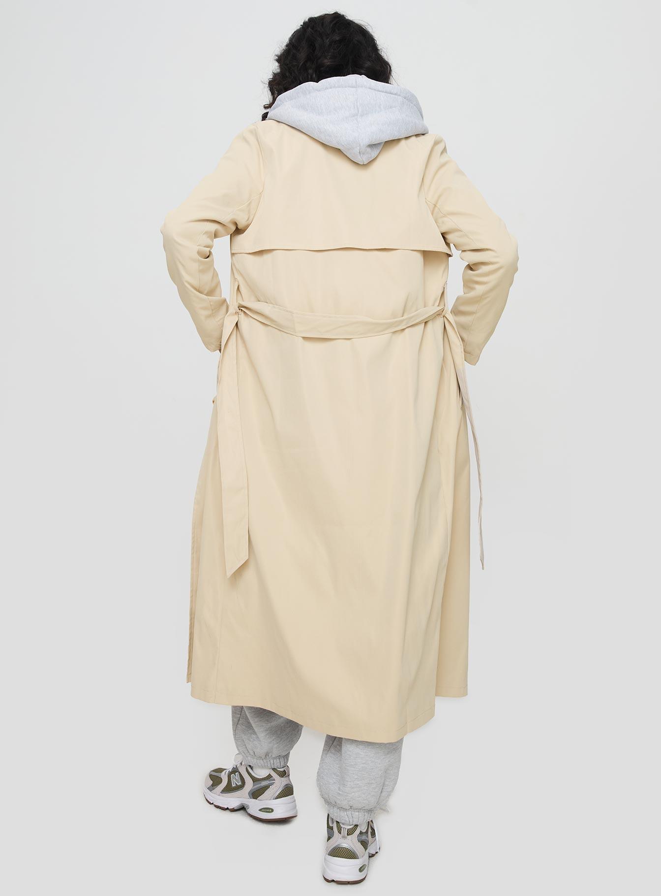 Haili Trench Coat Beige Product Image