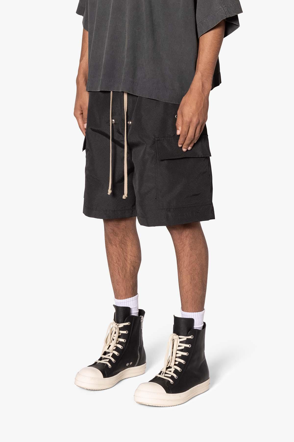 Rave Double Cargo Shorts - Black Product Image