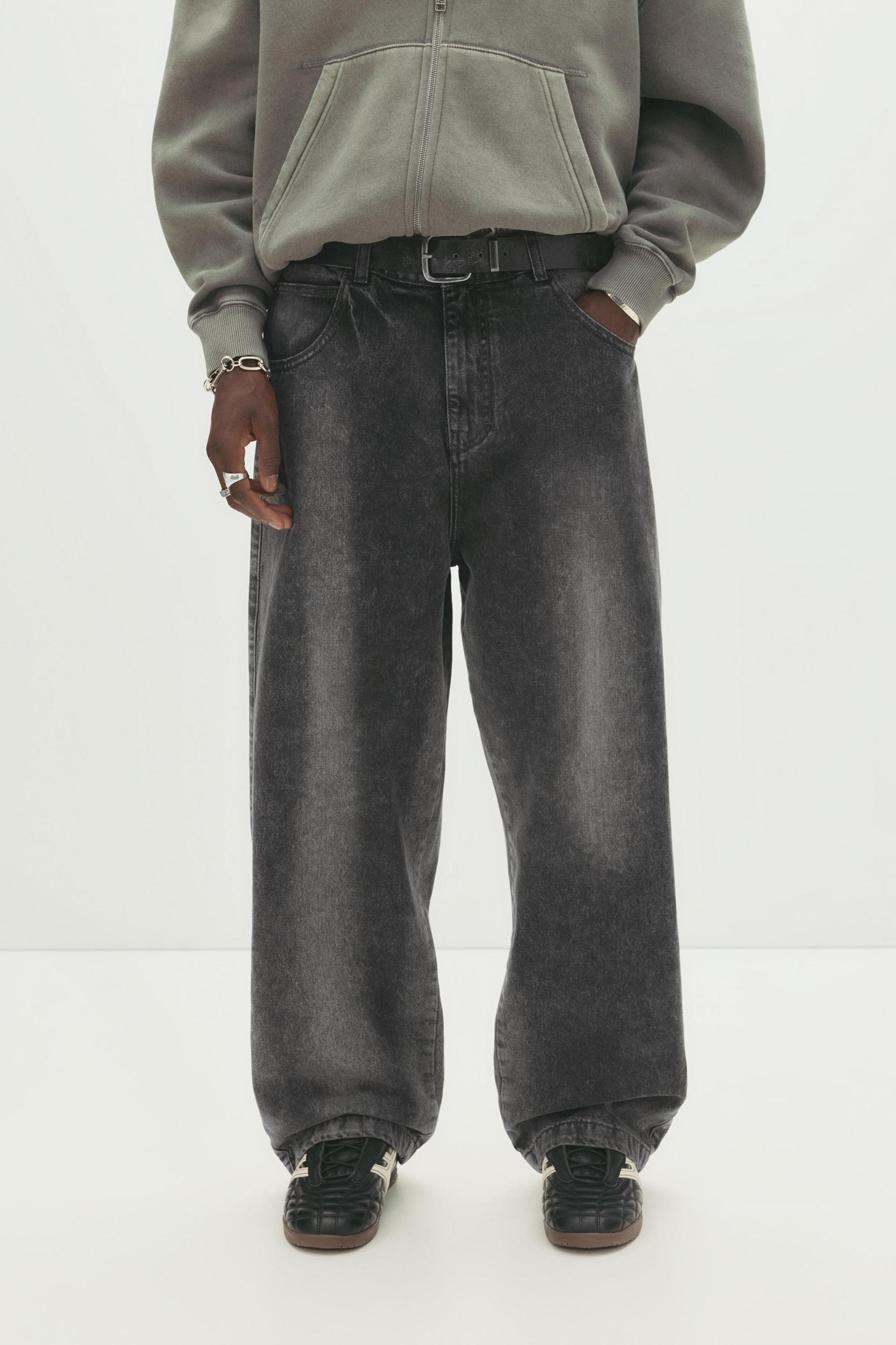 Loose baggy spray jeans Product Image