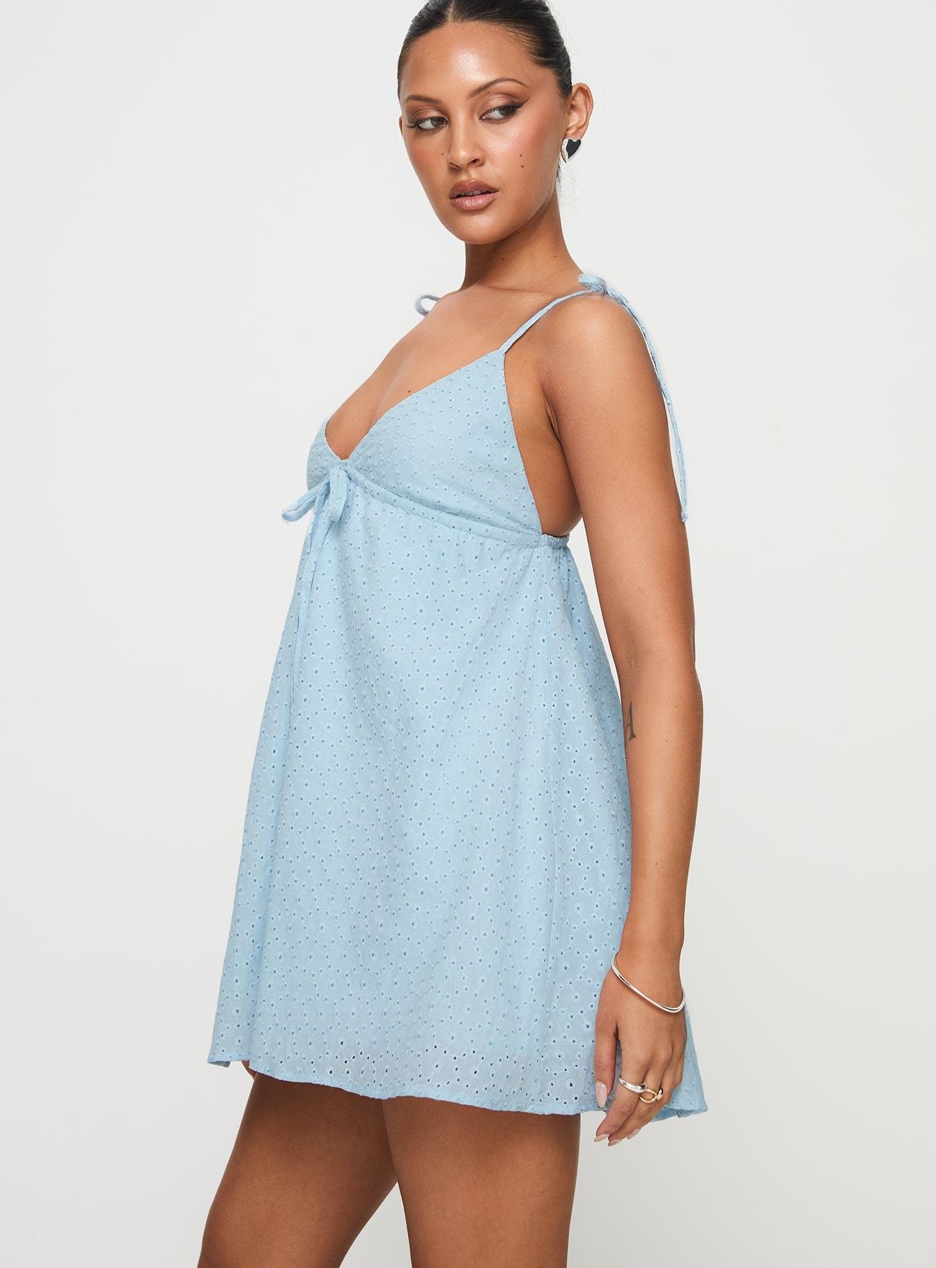 Pavlos Mini Dress Light Blue Product Image