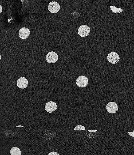 GB Polka Dot Tie Front Midi Dress Product Image