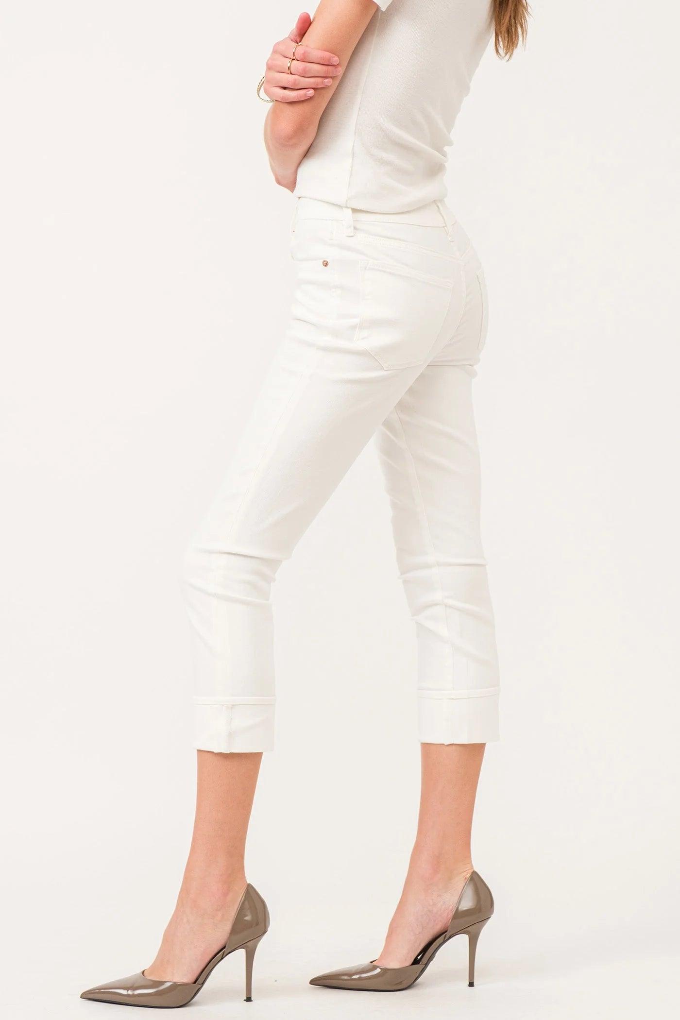 Blaire High Rise Cuffed Slim Straight Jeans Product Image