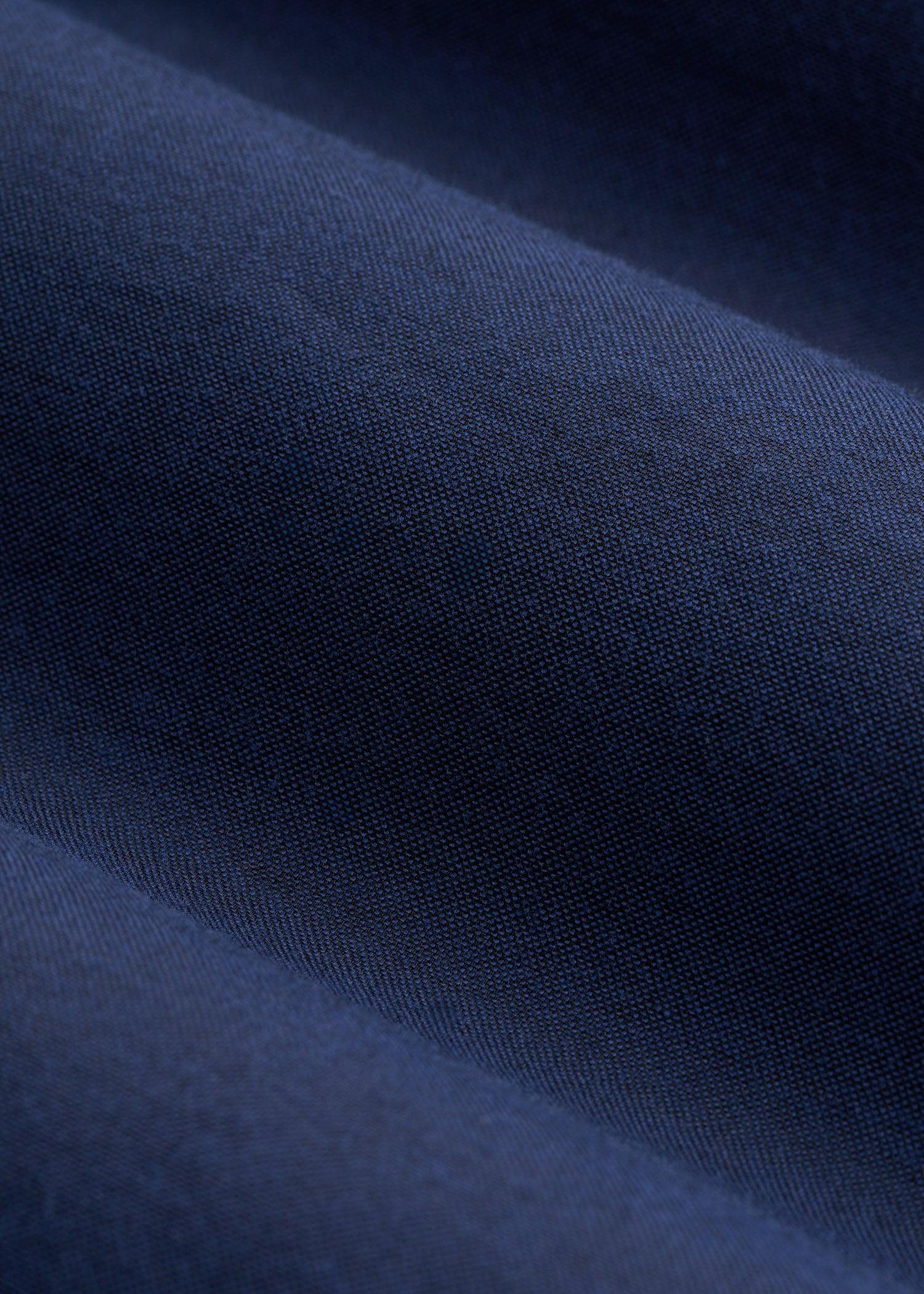 Oskar Button-Up Dress Shirt for Tall Men in Deep Blue Mix Male Product Image