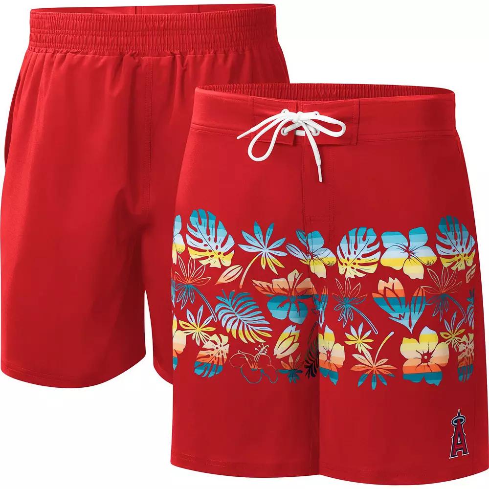 Men's G-III Sports by Carl Banks Navy Atlanta Braves Breeze Volley Swim Shorts,  Product Image