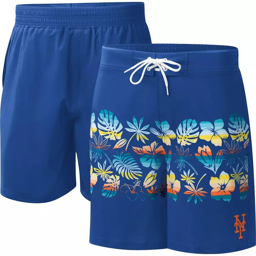 Men's G-III Sports by Carl Banks Navy Atlanta Braves Breeze Volley Swim Shorts,  Product Image