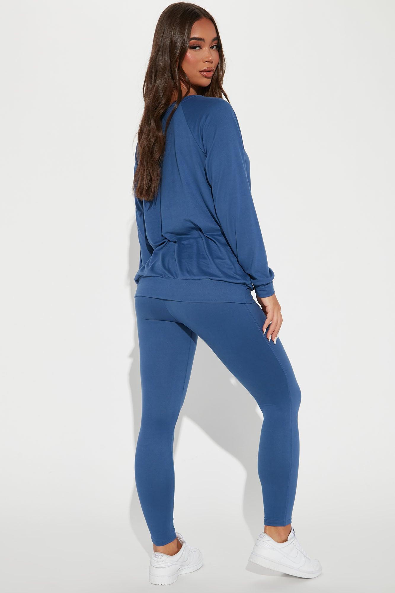 Kick Back Legging Set - Blue Product Image