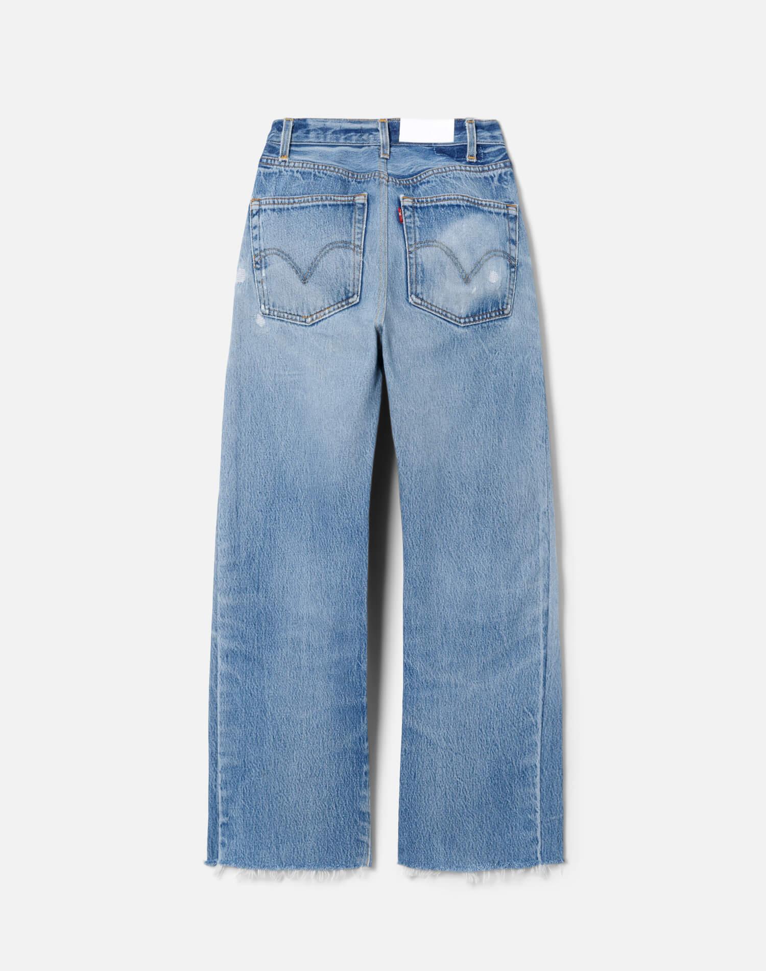 Levi's High Rise Wide Leg Crop - Indigo Female Product Image