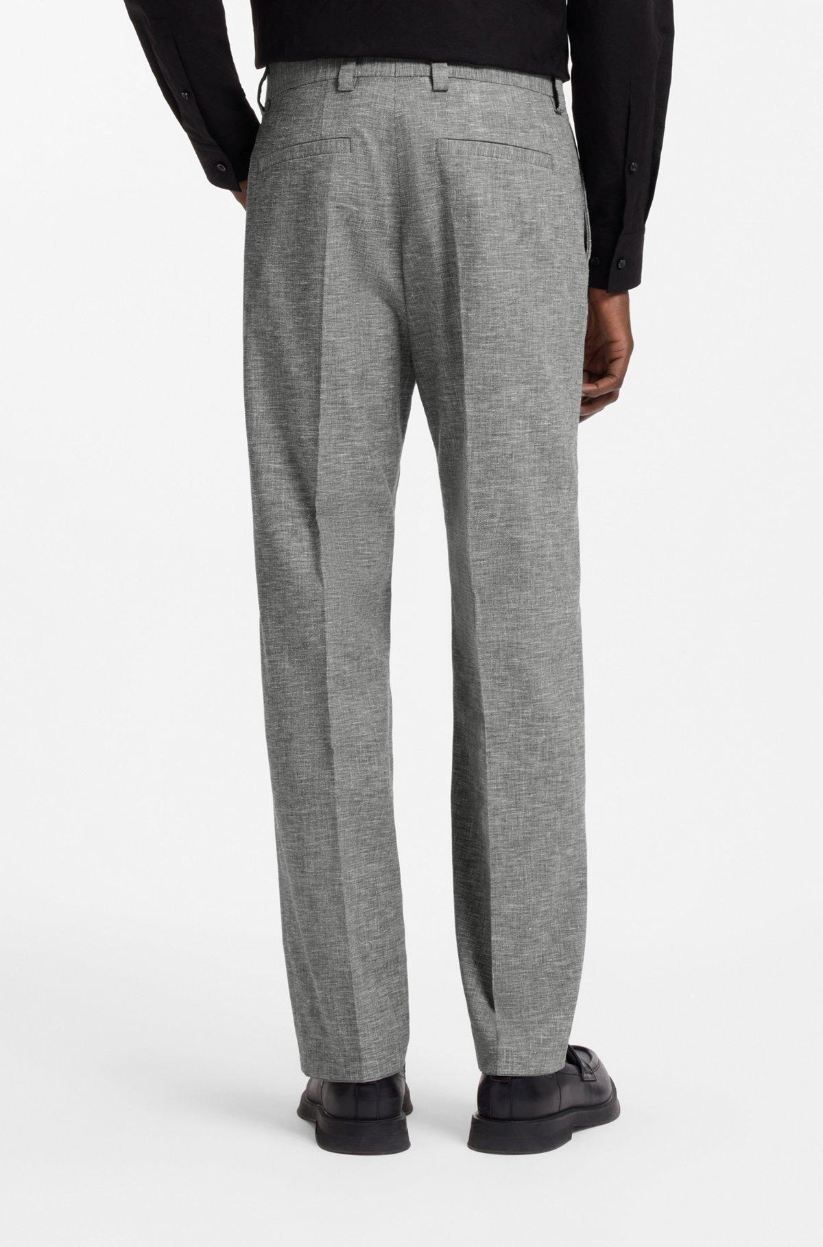 Two-piece modern-fit suit in sharkskin fabric Product Image