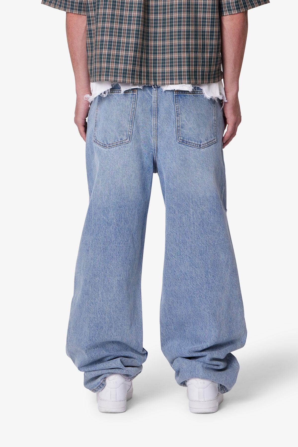 Ultra Baggy Blowout Denim - Washed Vintage Blue Product Image