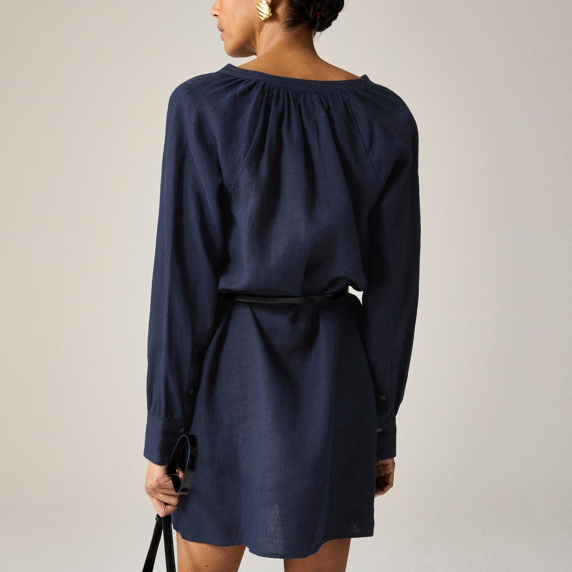 Cabana mini dress in linen Product Image