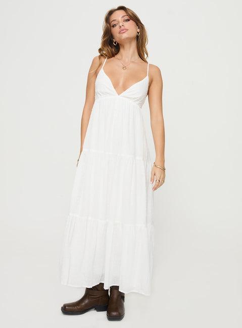 Koko Maxi Dress White Product Image