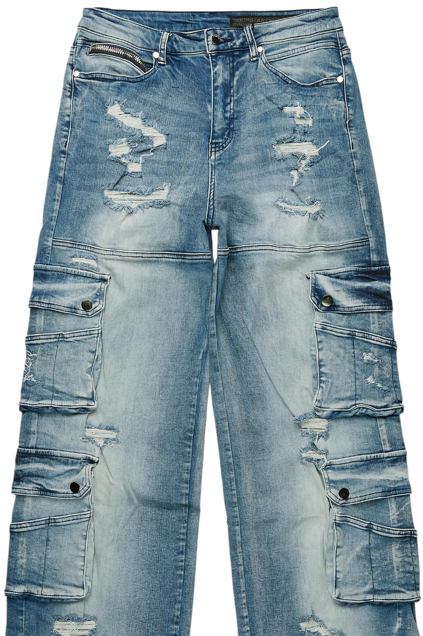 Keylor Blue Baggy Fit Jean Male Product Image