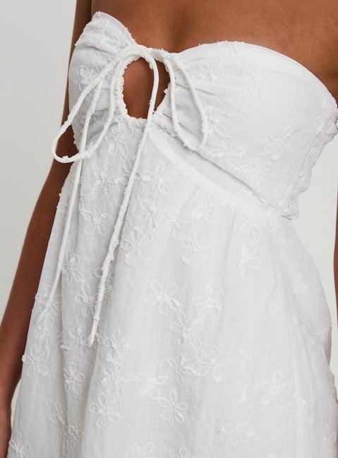 Rosenberg Strapless Mini Dress White Product Image