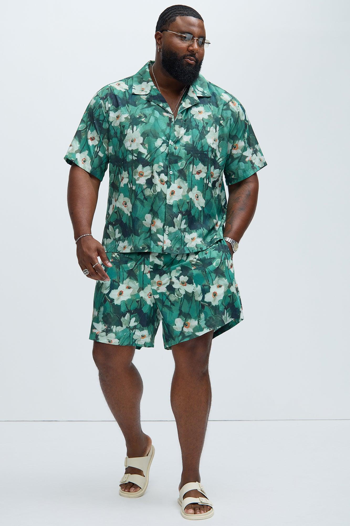Monet Floral Shirt - Green/combo Product Image