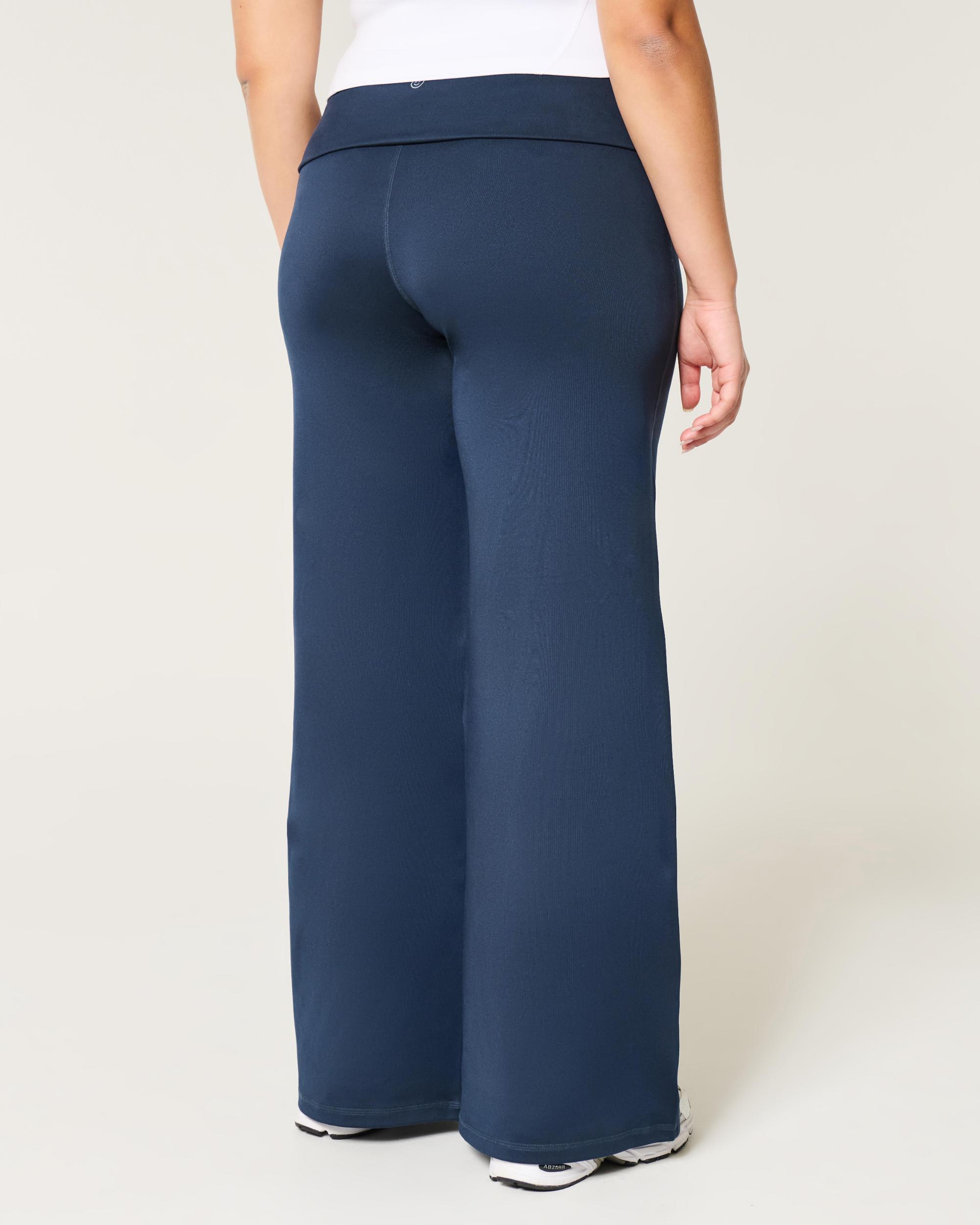 Gilly Hicks Active Recharge Wide-Leg Foldover Waist Pants Product Image