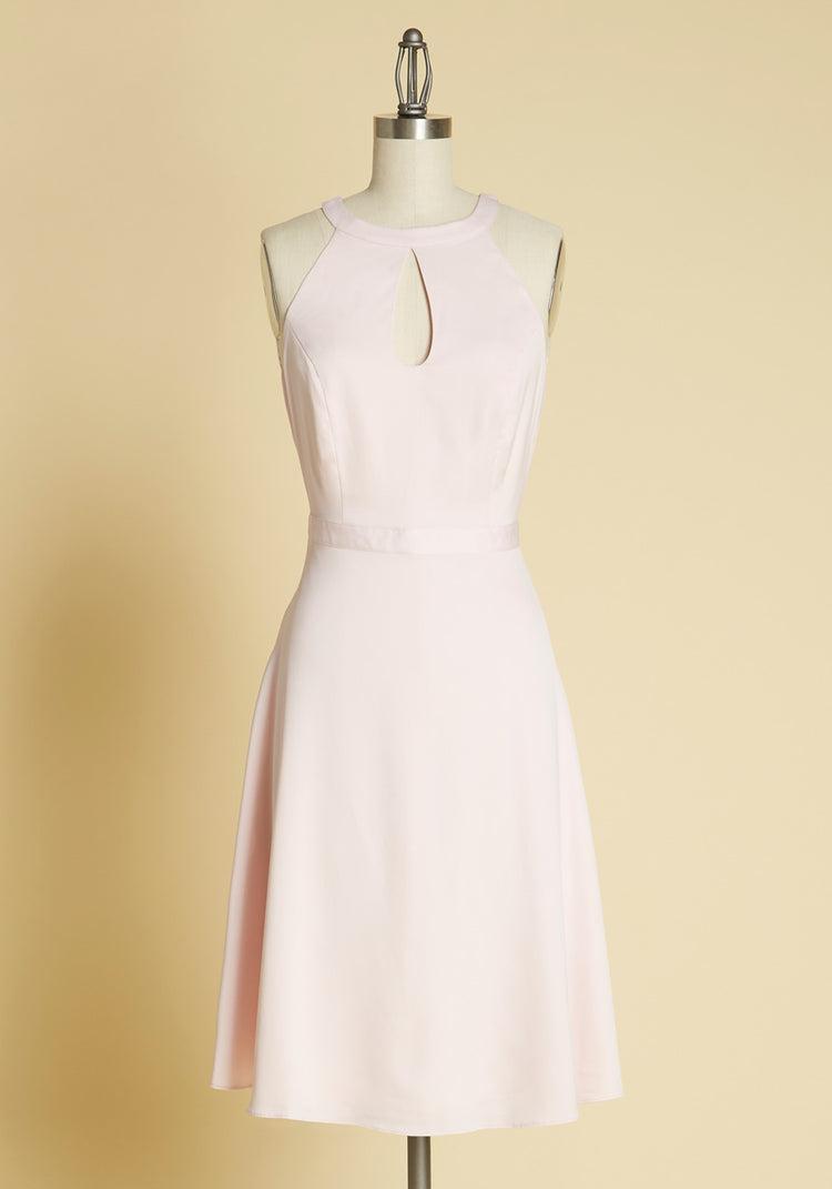 Best of Luxe Satin Halter Dress Product Image