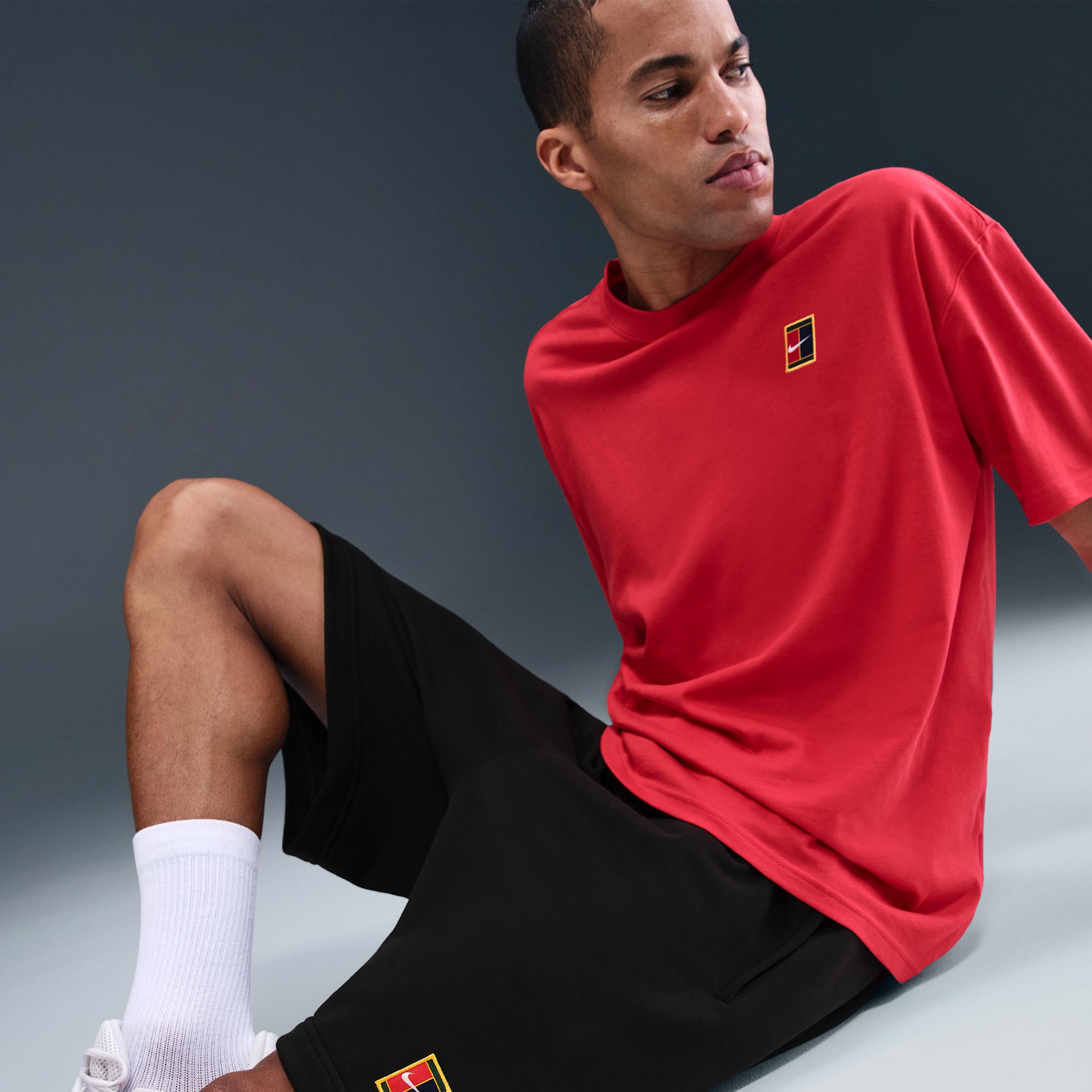Nike Mens Court Heritage Dri-FIT Fleece Tennis Shorts | HM6768-010 Product Image