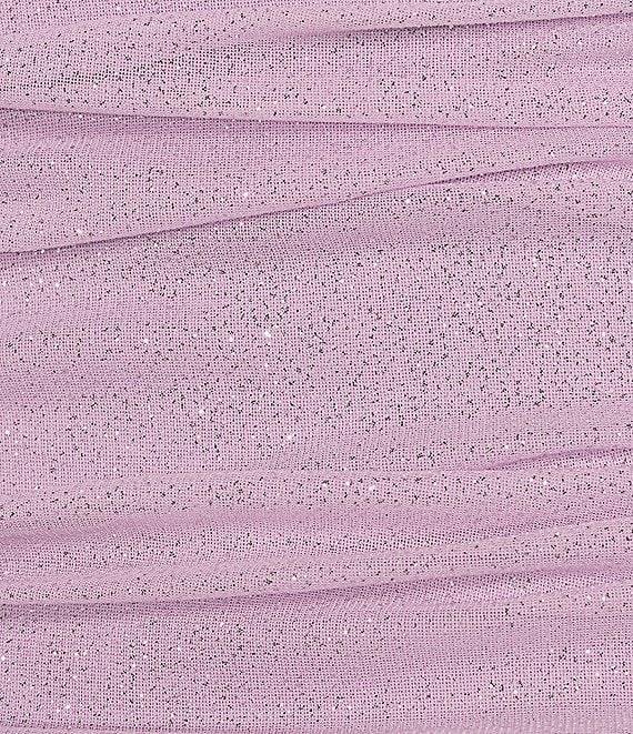 Jump Glitter Ruched Asymmetrical Hem Bodycon Dress Product Image