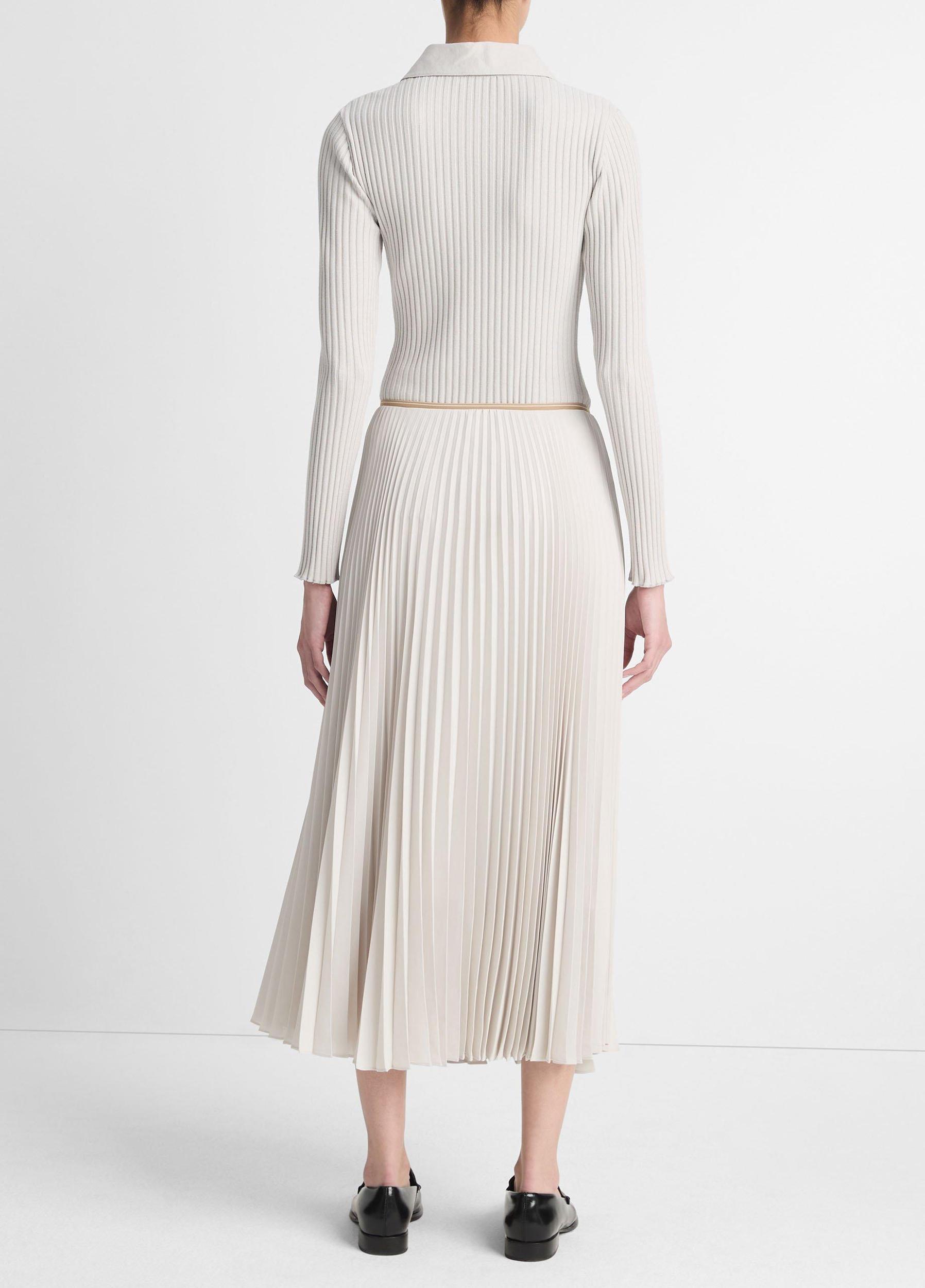Draped Pleated Skirt Product Image