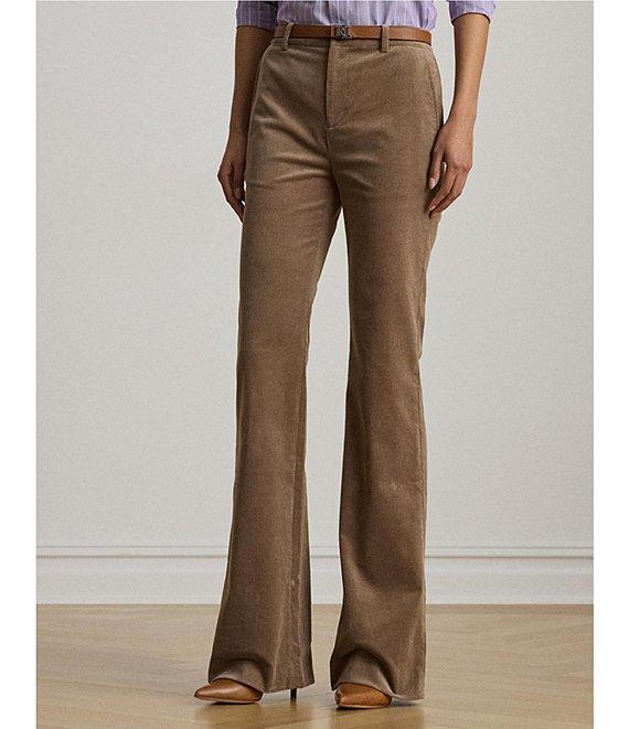 Lauren Ralph Lauren Corduroy High Rise Flare Leg Pants Product Image