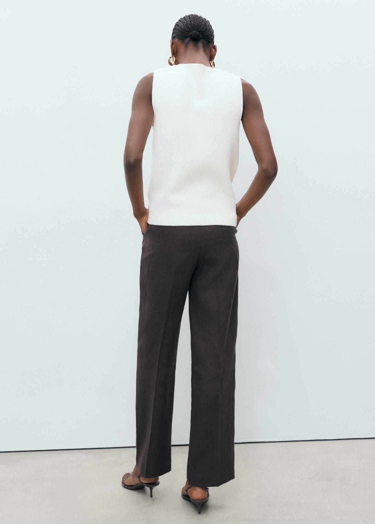 Knitted top with jewel buttons - Women | MANGO USA Product Image