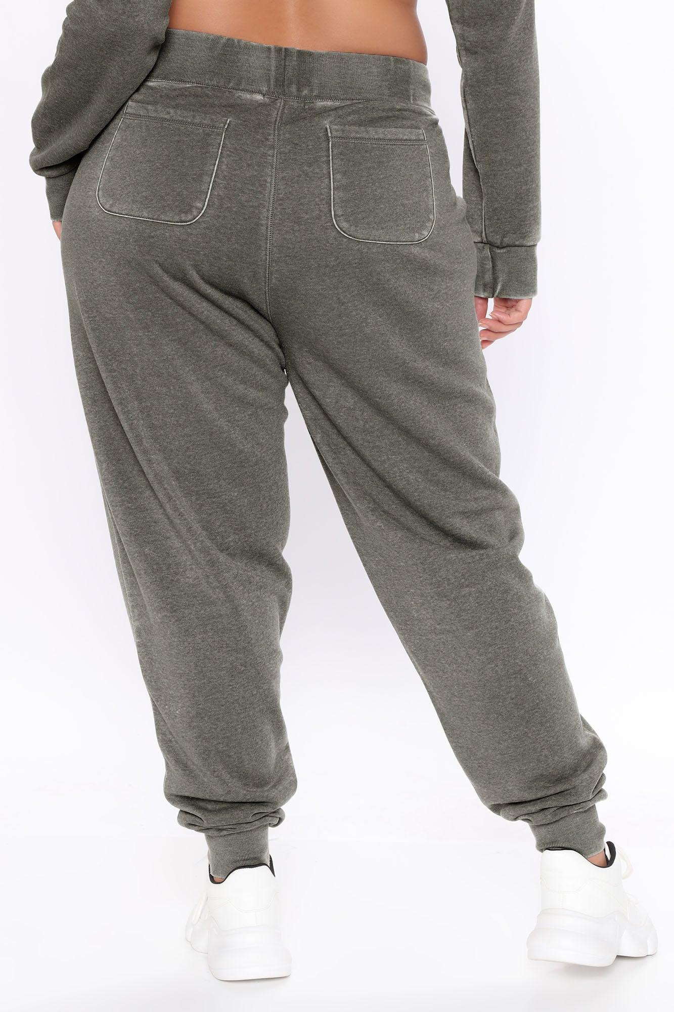 Sweet Dreams Mineral Wash Jogger - Heather Grey Product Image