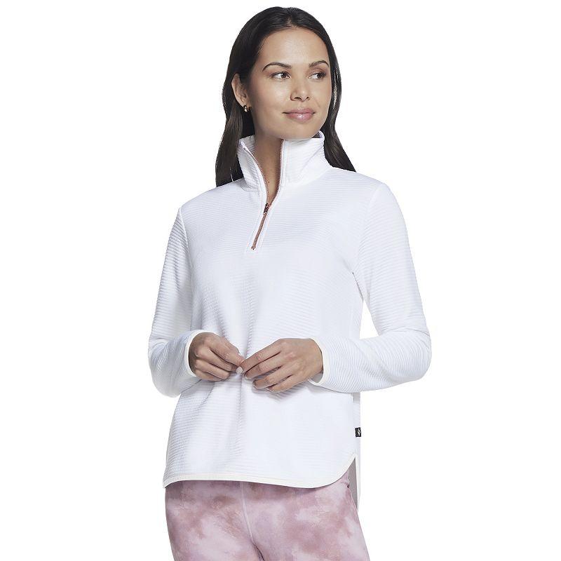 Women's Skechers® Go Walk® Ottoman Cozy Fit 1/4 Zip Pullover,  Product Image