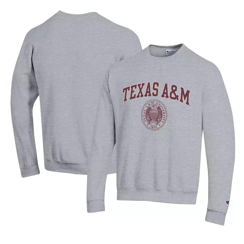 Men's Champion Heather Gray Texas A&M Aggies 12th Man Pullover Sweatshirt,  Product Image
