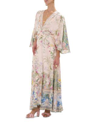 Petal Sleeve Long Dress Product Image