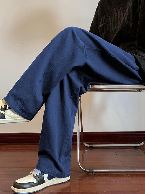 Men's Cotton Loose Casual Pants Product Image