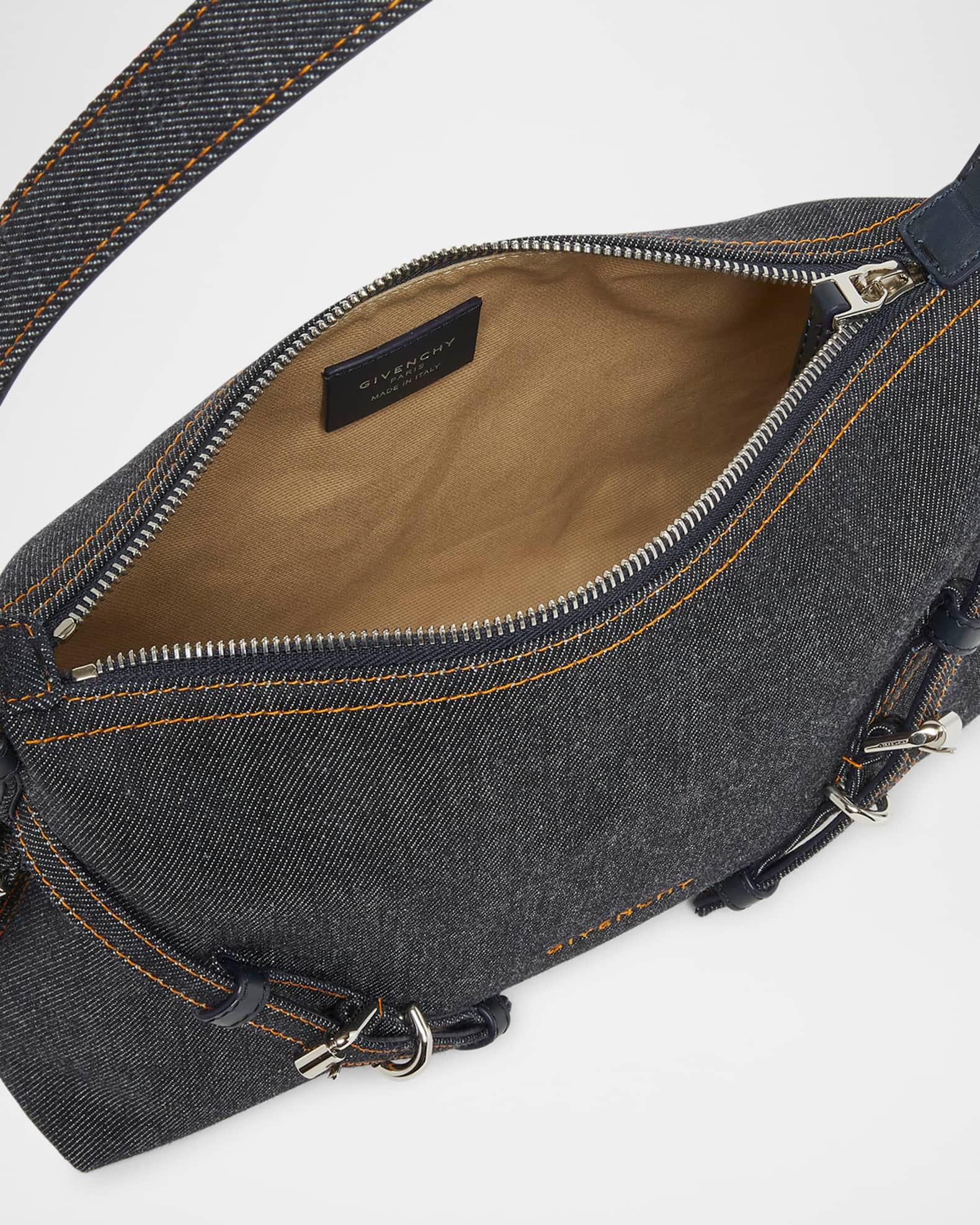 Voyou Mini Shoulder Bag in Denim Product Image