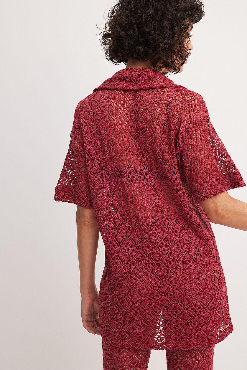 Oversized Crochet Shirt Product Image