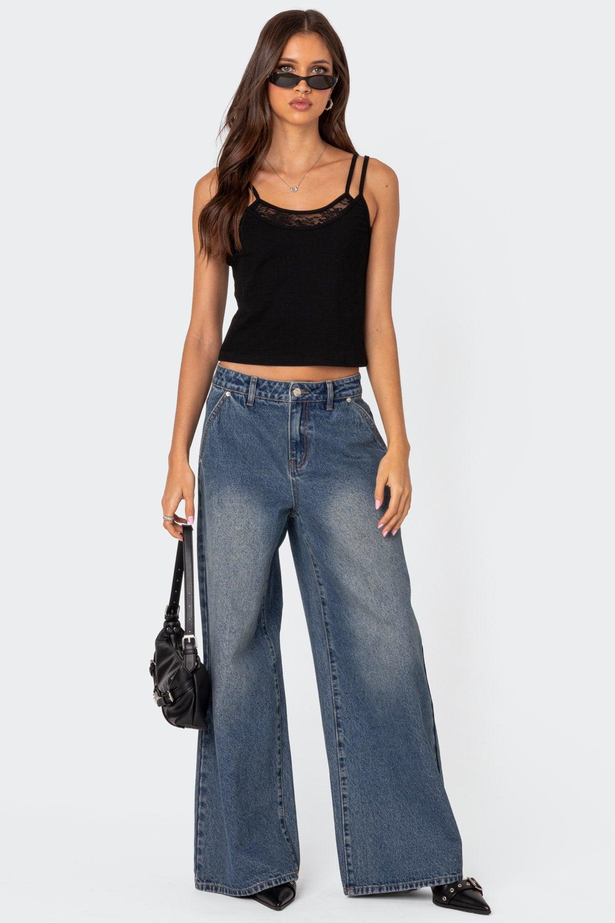 Carnation Lacey Layered Tank Top Product Image