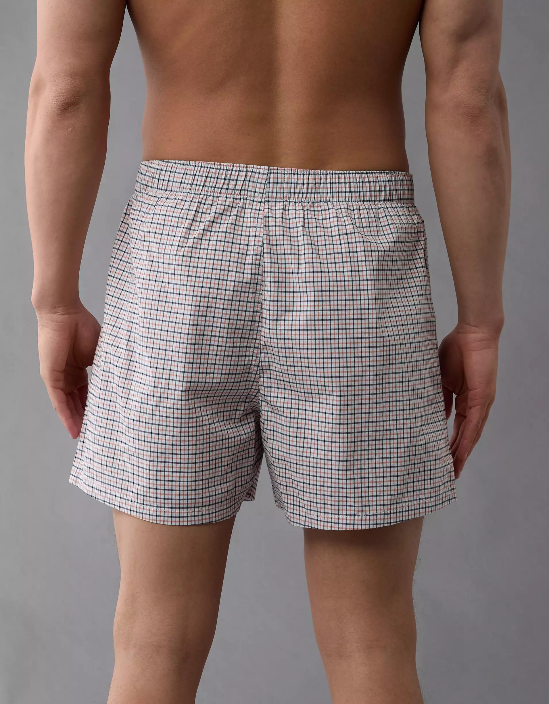 AEO Plaid Stretch Boxer Short Product Image